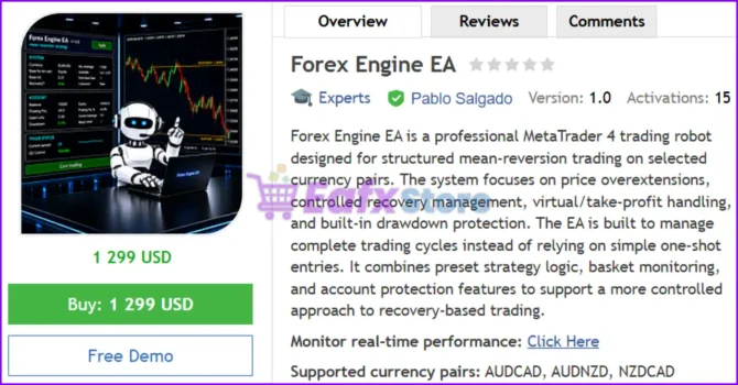 Forex Engine EA MT4 Review