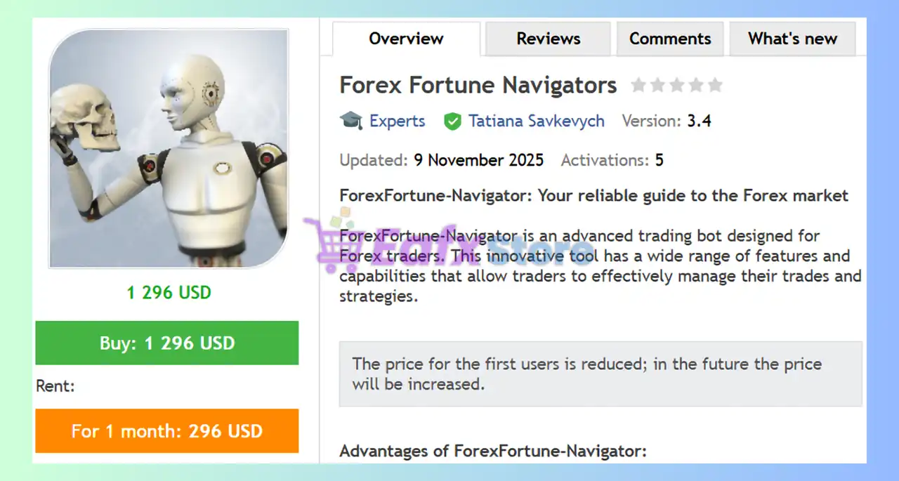 Forex Fortune Navigator EA MT4 (Latest version) - Unlimited 2 Forex Fortune Navigators EA Review