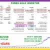 Forex GOLD Investor MT5 Backtest Results