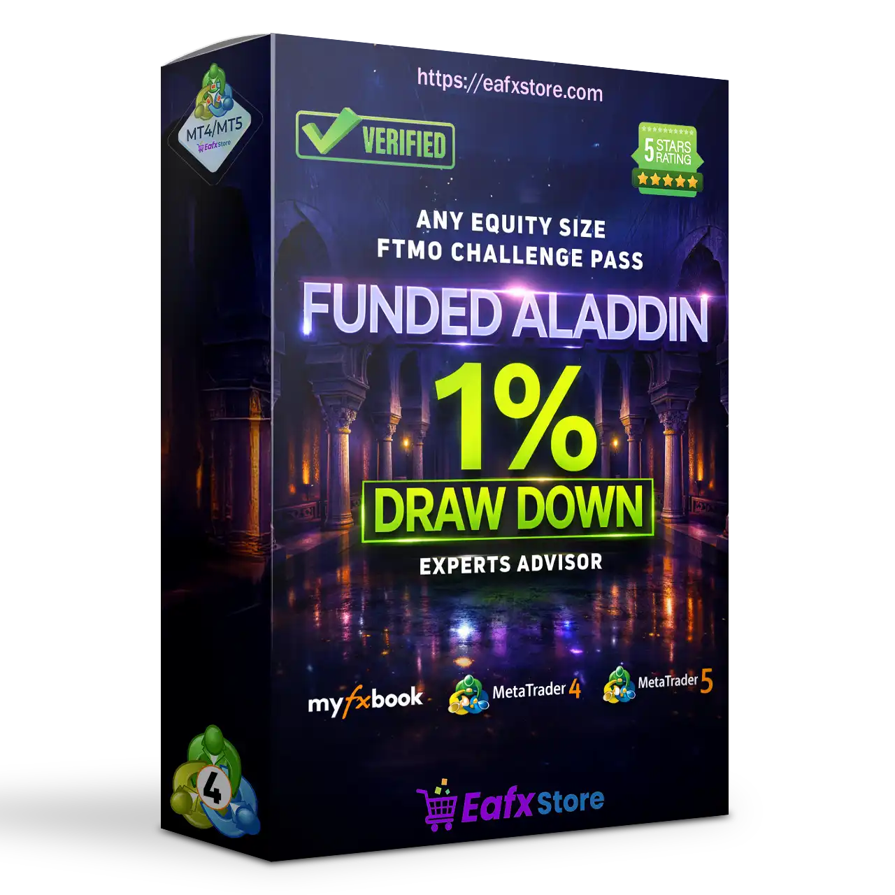 Funded Aladdin Pass FTMO EA MT4 with SetFiles (Unlimited)