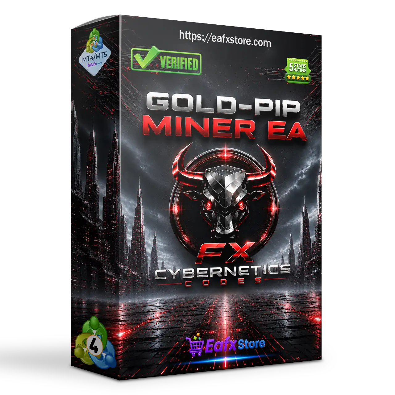 GOLD-PIP MINER EA MT4 v5.0 with SetFiles (Unlimited)