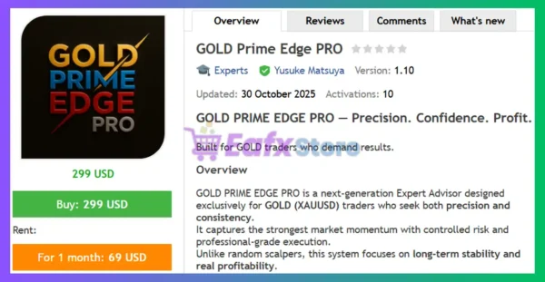 GOLD Prime Edge PRO MT5 Review