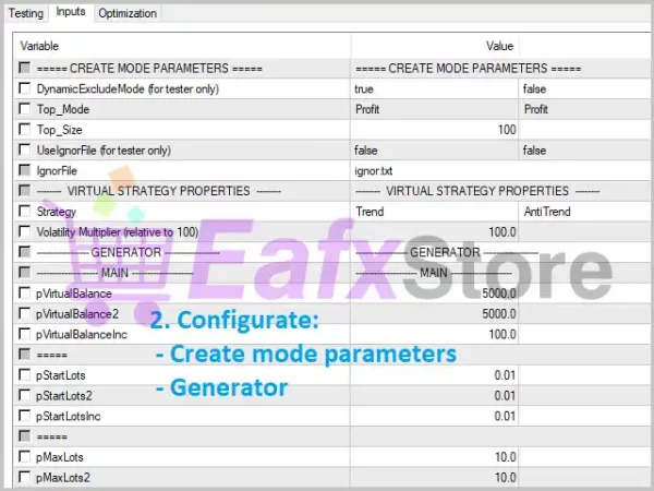 Generator Pro Settings