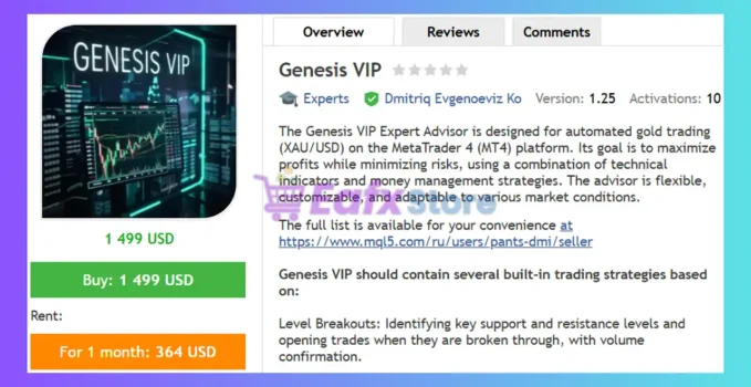 Genesis VIP EA Review