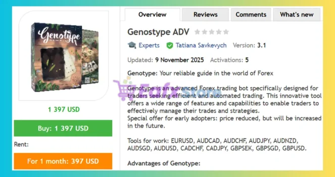 Genostype ADV EA MT4 Review