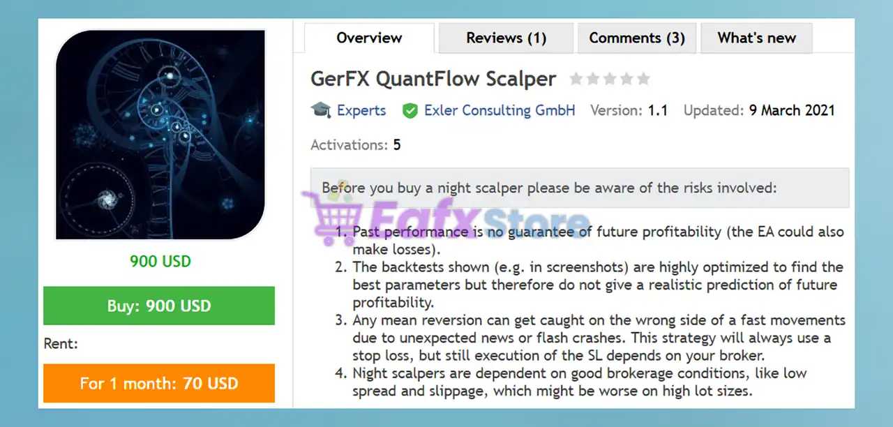 GerFX QuantFlow Scalper MT4 (Latest version) 2 GerFX QuantFlow Scalper MT4 Overview