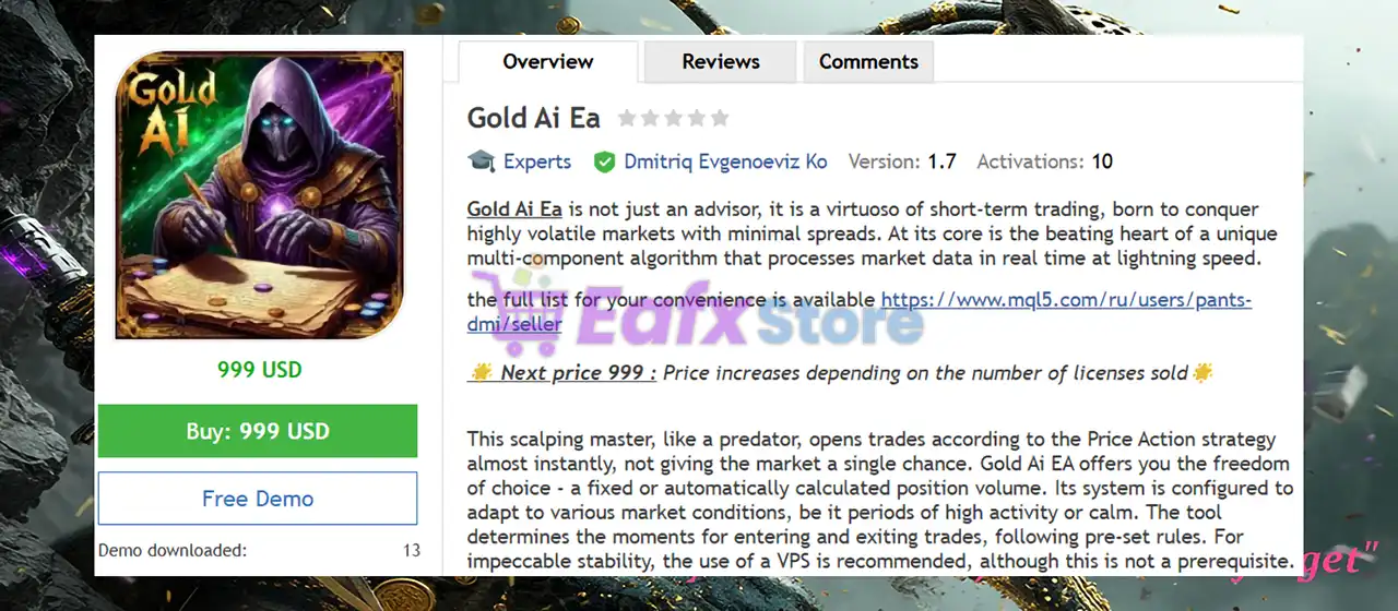 Gold Ai Ea MT4 (Latest version) - Unlimited 2 Gold Ai Ea Review