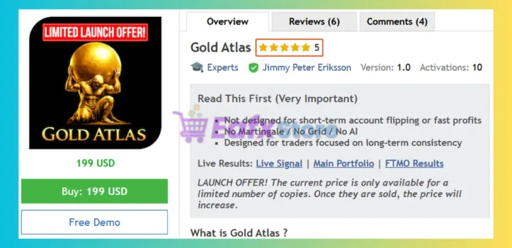 Gold Atlas EA MT5 Review