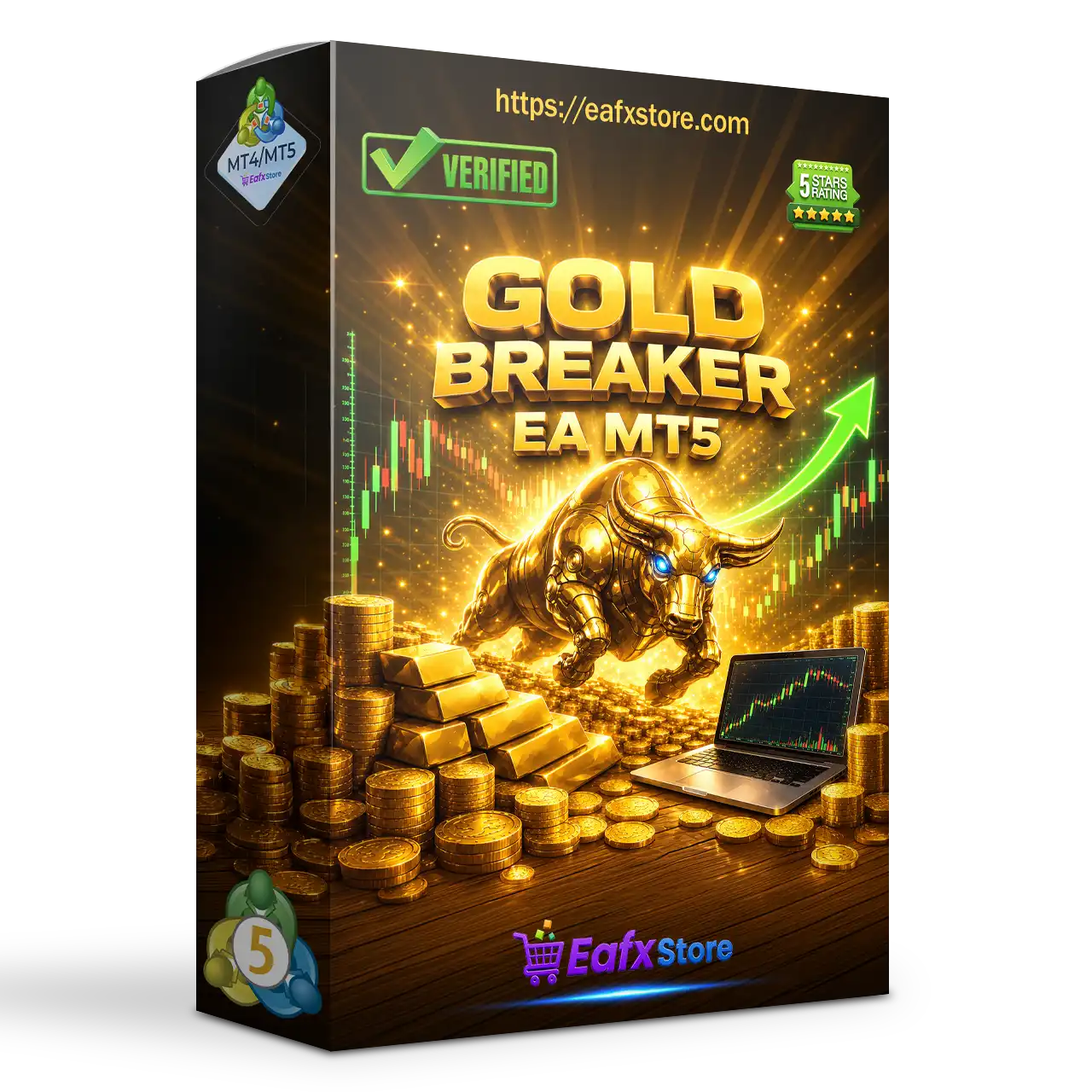 Gold Breaker EA MT5 v1.1 with SetFiles (Unlimited)