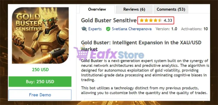 Gold Buster Sensitive EA MT5 Review