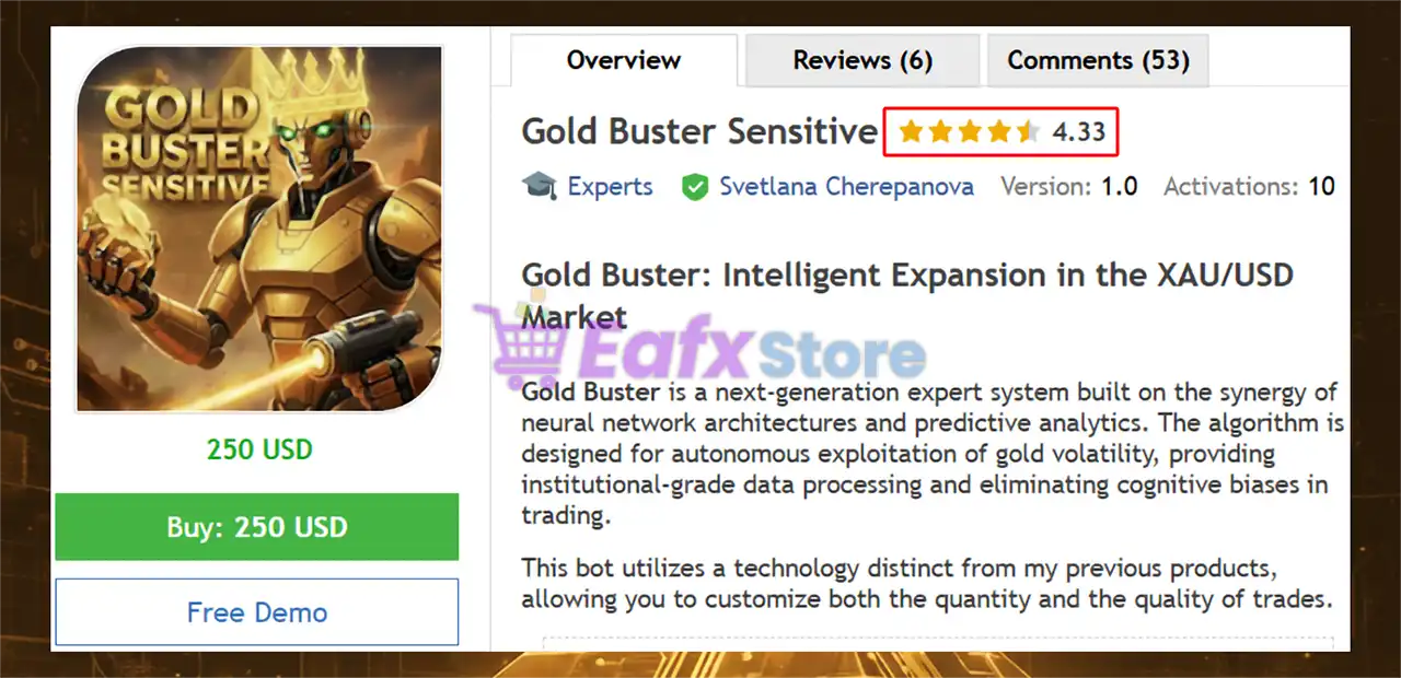 Gold Buster Sensitive EA MT5 (Latest version) – GroupBuy 2 Gold Buster Sensitive EA MT5 Review