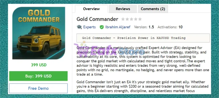 Gold Commander EA Overview