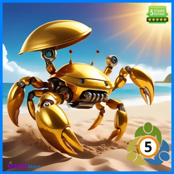Gold Crab Robot