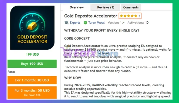Gold Deposite Accelerator EA Review