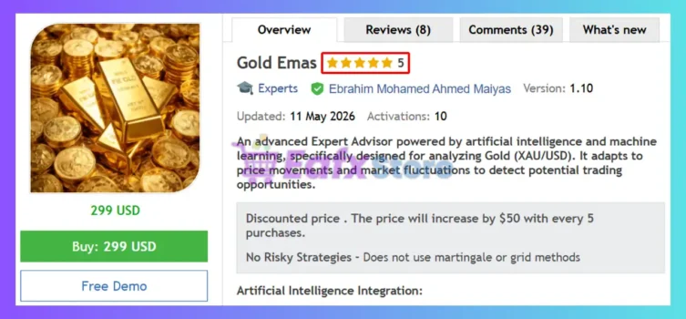 Gold Emas EA MT5 Review