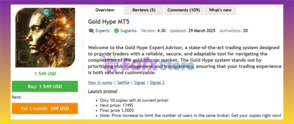 Gold Hype MT5 Review