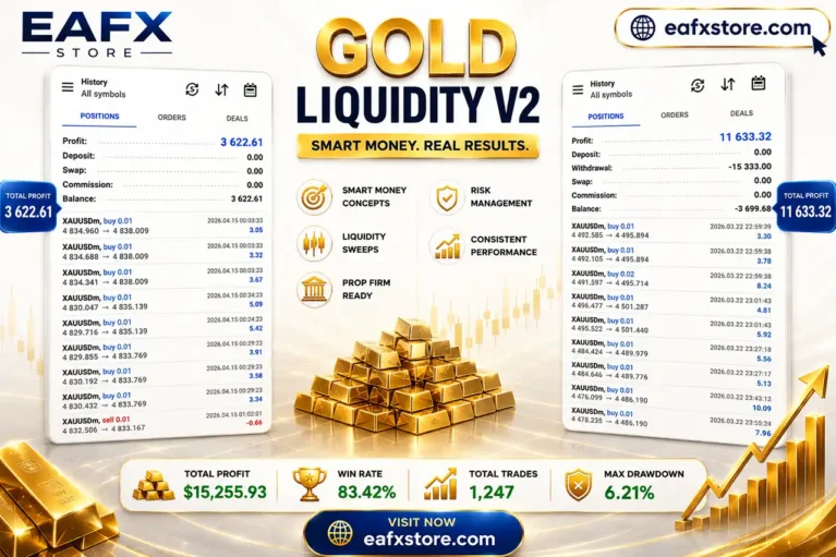 Gold Liquidity V2 EA Live Results