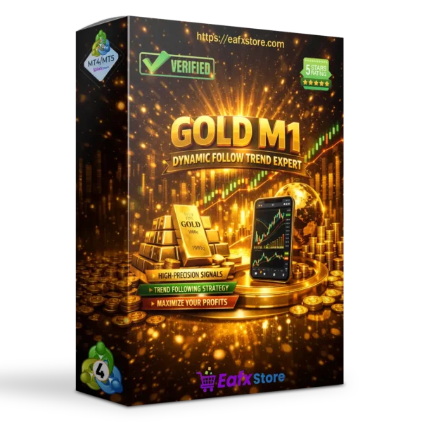 Gold M1 Dynamic Follow Trend Expert MT4