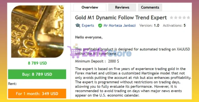 Gold M1 Dynamic Follow Trend Expert MT4 Review