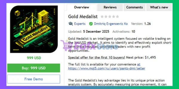 Gold Medalist EA MT4 Review