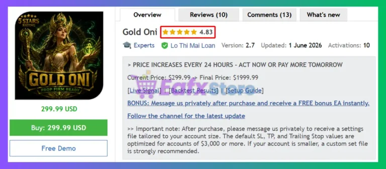 Gold Oni EA MT5 Review