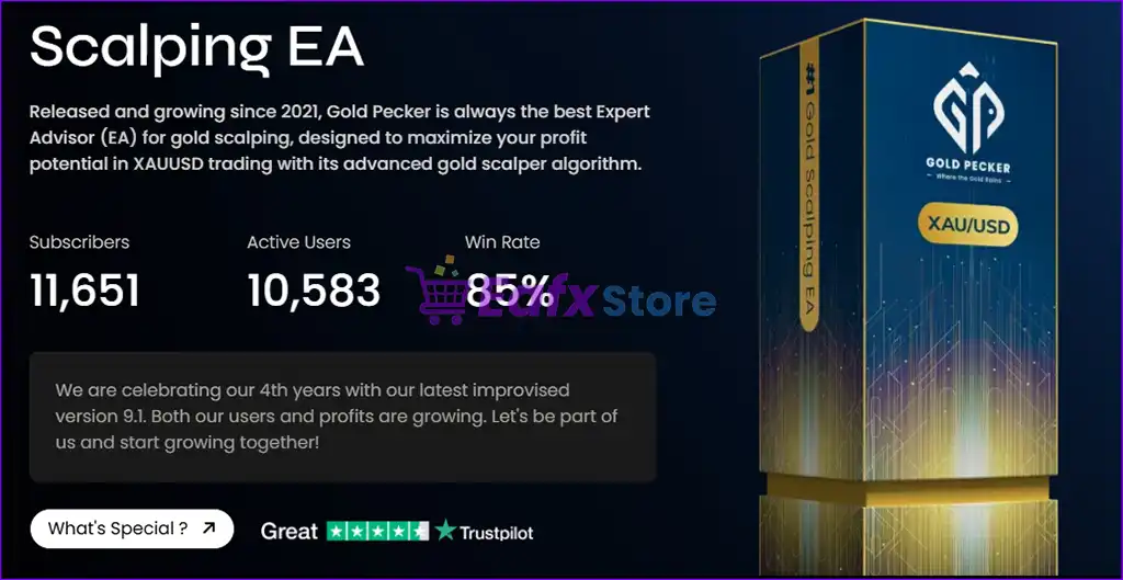 Gold Pecker EA MT4 v7.2 with SetFiles (Platform build 1441+) 2 Gold Pecker EA Overview