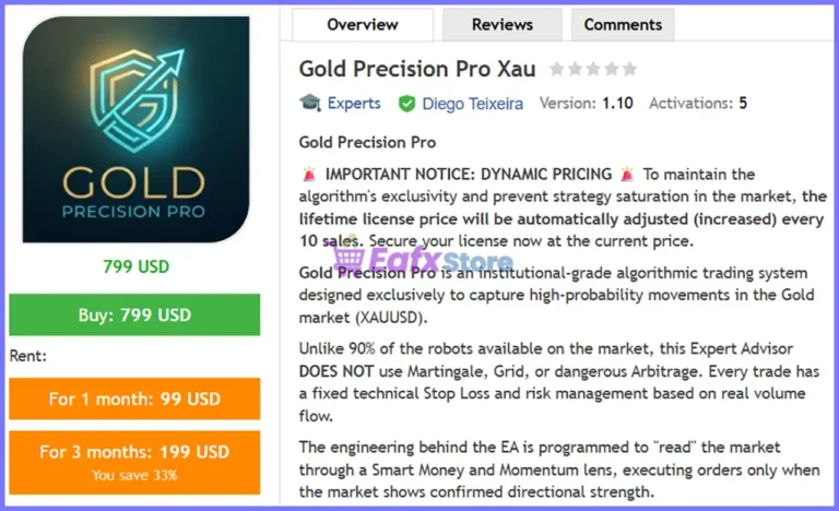 Gold Precision Pro Xau EA MT5 Review