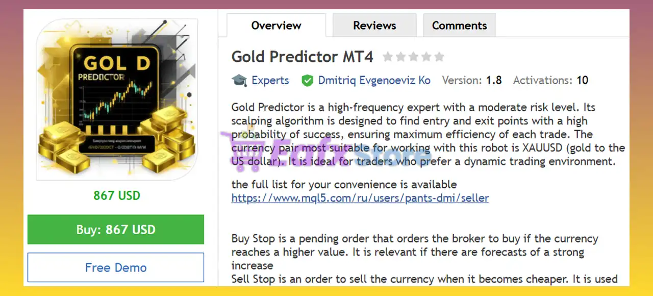 Gold Predictor MT4 Reviews