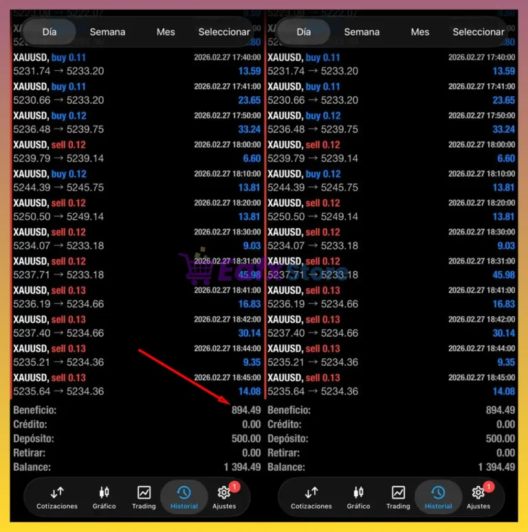 Gold Pulse MT4 Trading Results