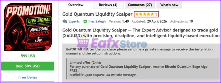 Gold Quantum Liquidity Scalper MT5 Review