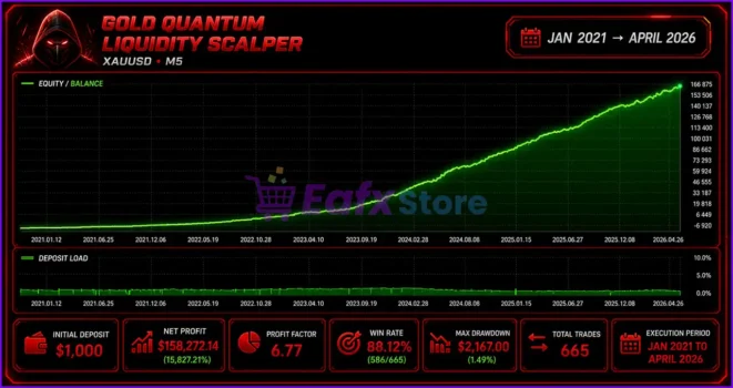 Gold Quantum Liquidity Scalper MT5 Test
