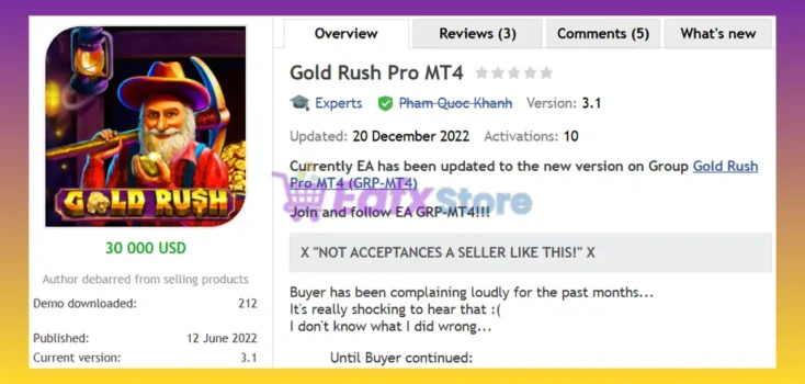 Gold Rush Pro MT4 Overview