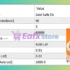 Gold Safe EA MT5 Settings Panel