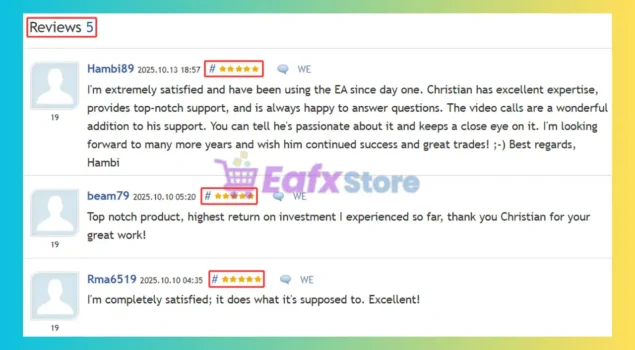 Gold Sentinel Pro EA is rated 5 stars