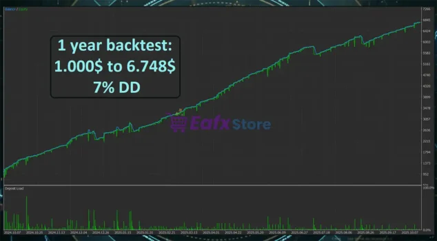 Gold Sentry MT5 Backtest