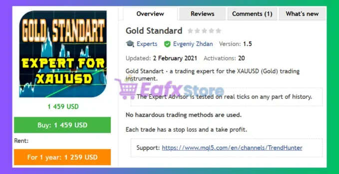 Gold Standard EA MT4 Review