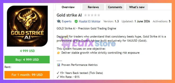 Gold Strike AI EA MT5 Review