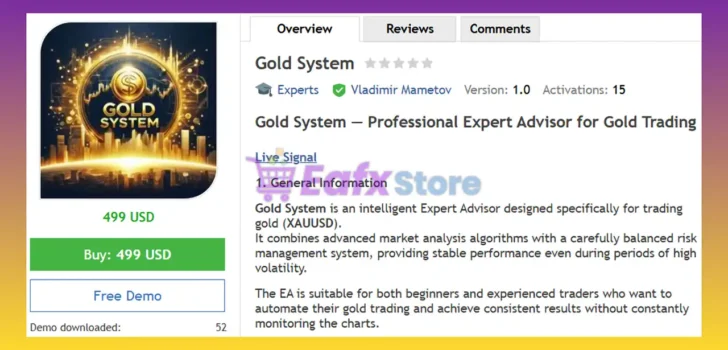 Gold System EA MT5 Review