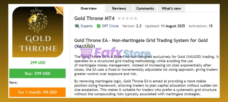 Gold Throne MT4 Overview
