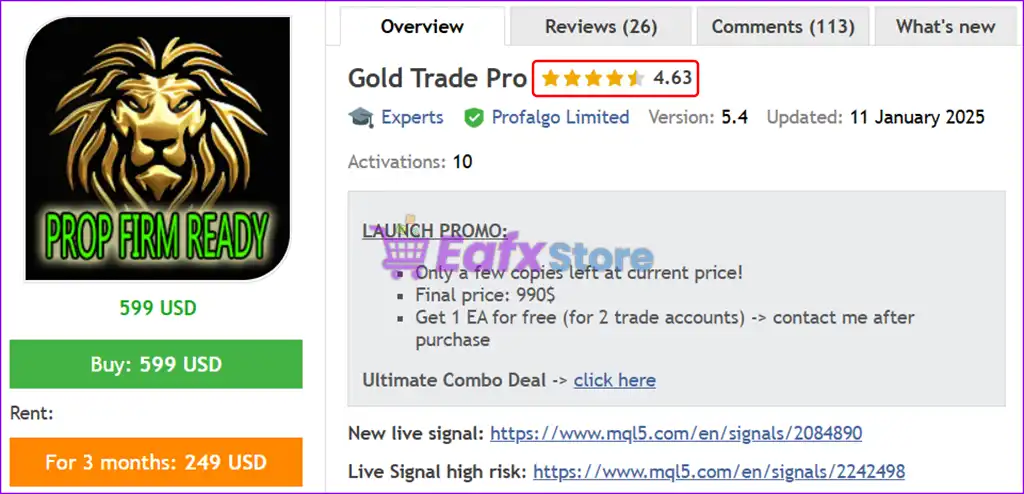 Gold Trade Pro EA Source Code MQ4 + SetFiles 2 Gold Trade Pro Setting
