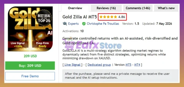 Gold Zilla AI MT5 Review