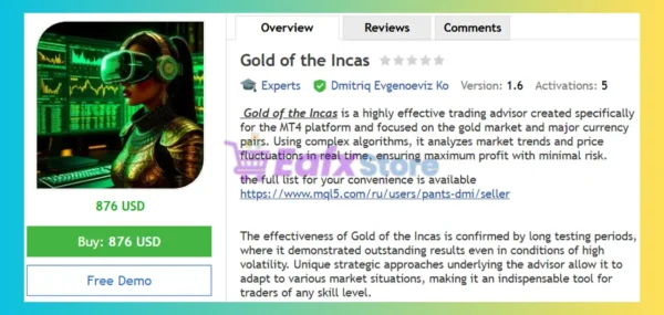 Gold of the Incas MT4 Review