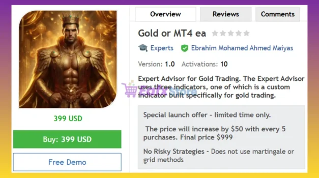 Gold or MT4 EA Review