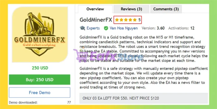 GoldMinerFX EA MT4 Review