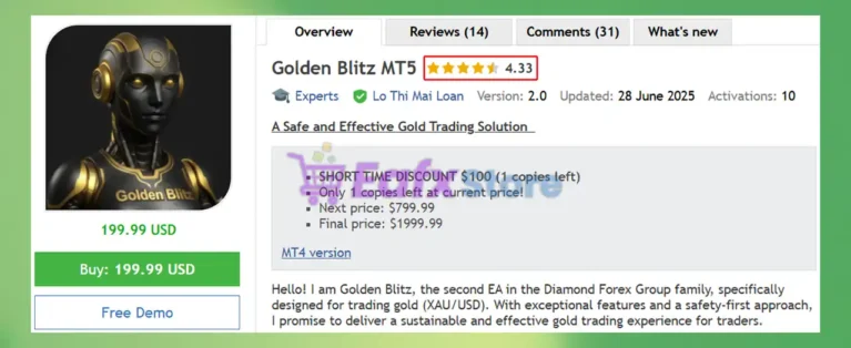 Golden Blitz MT5 Overview