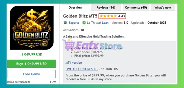 Golden Blitz MT5 Review
