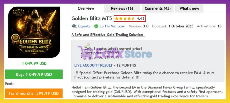 Golden Blitz MT5 Reviews