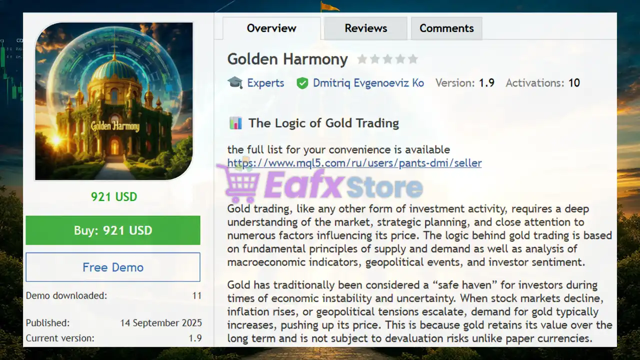 Golden Harmony EA MT4 (Latest version) - Unlimited 2 Golden Harmony EA Review