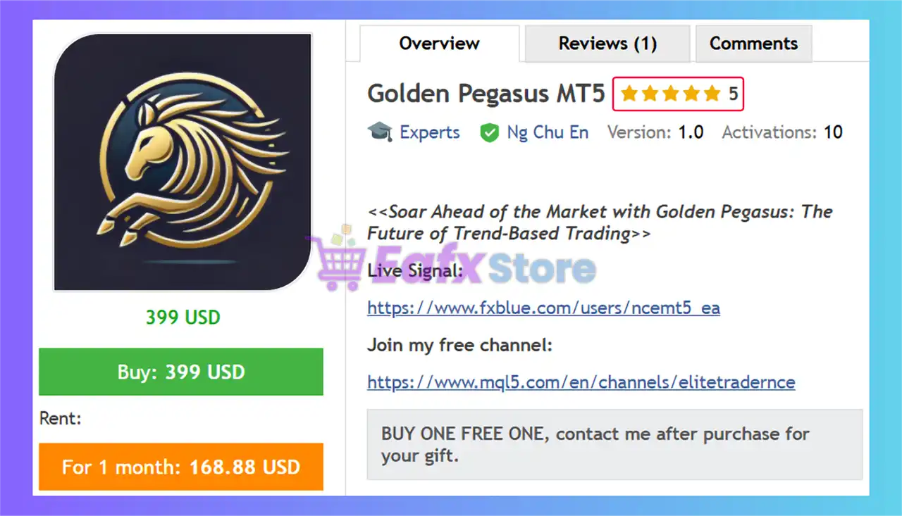 Golden Pegasus MT5 (Latest version) – GroupBuy 2 Golden Pegasus MT5 Overview