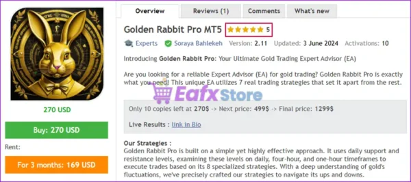 Golden Rabbit Pro MT5 Overview